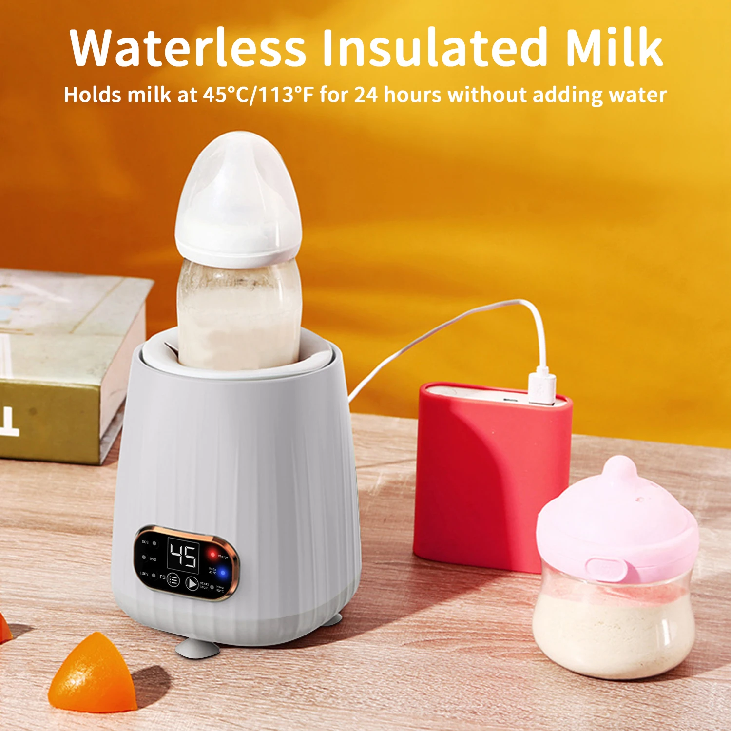 1pc Baby Milk Shaker Feeding Bottle,smart electric milkshake machine automatic constant temperature brewing machine milk warmer