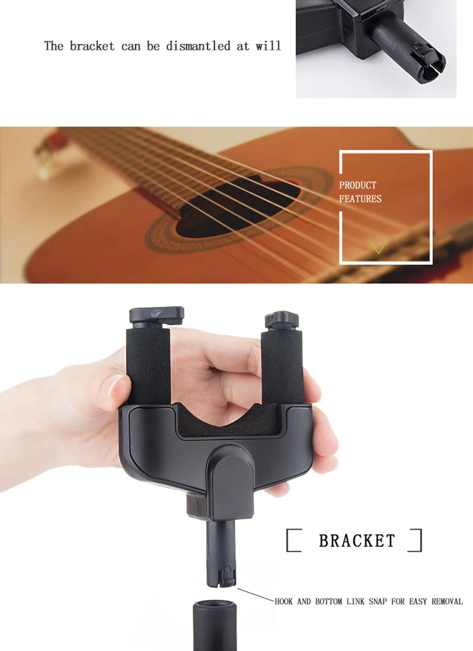 Guitar Hanger Hook Wall Mount Bracket Rack Display Guitar Bass Accessories Tuners Machine Heads Acoustic Kit guitar accessories