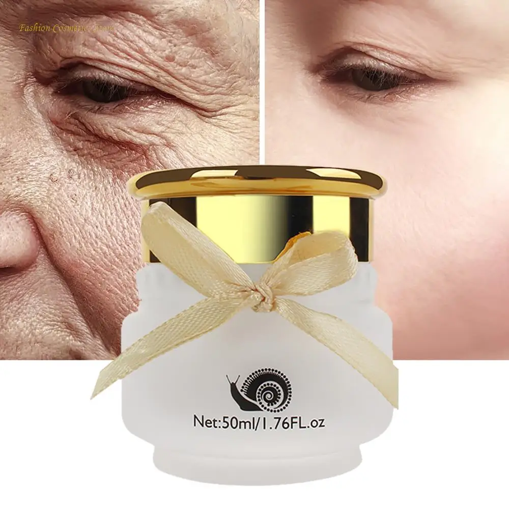 Face Cream Snail Serum Wrinkle Remover Skin Care Collagen Lifting Firming Anti-Aging Fade Fine Lines Moisturizer Brighten Cream