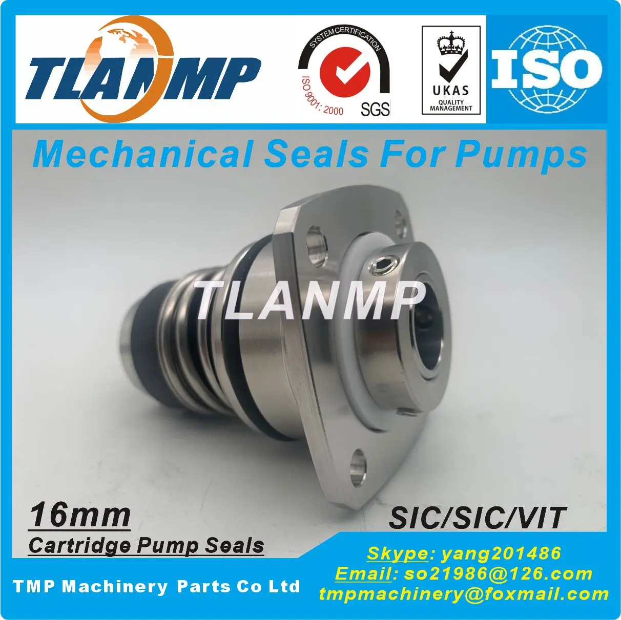 S2-16 , UNI-20 Cartridge Mechanical Seals (PN:371416192) Used For EBA-RA EVMS 10/15/20 Pumps water pump seal kit