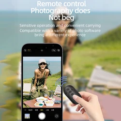 Bluetooth 5.0 Remote Controller Button for Mobile Phone Selfie Shutter Release Tik Tok e-book Page Turning Wireless Controller