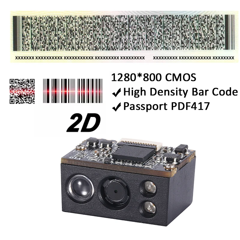 EVAWGIB TTL RS232 USB Barcode Scanner module 2D scanner module Self-Inductio barcode Reader Automatic Module Mobile Payment