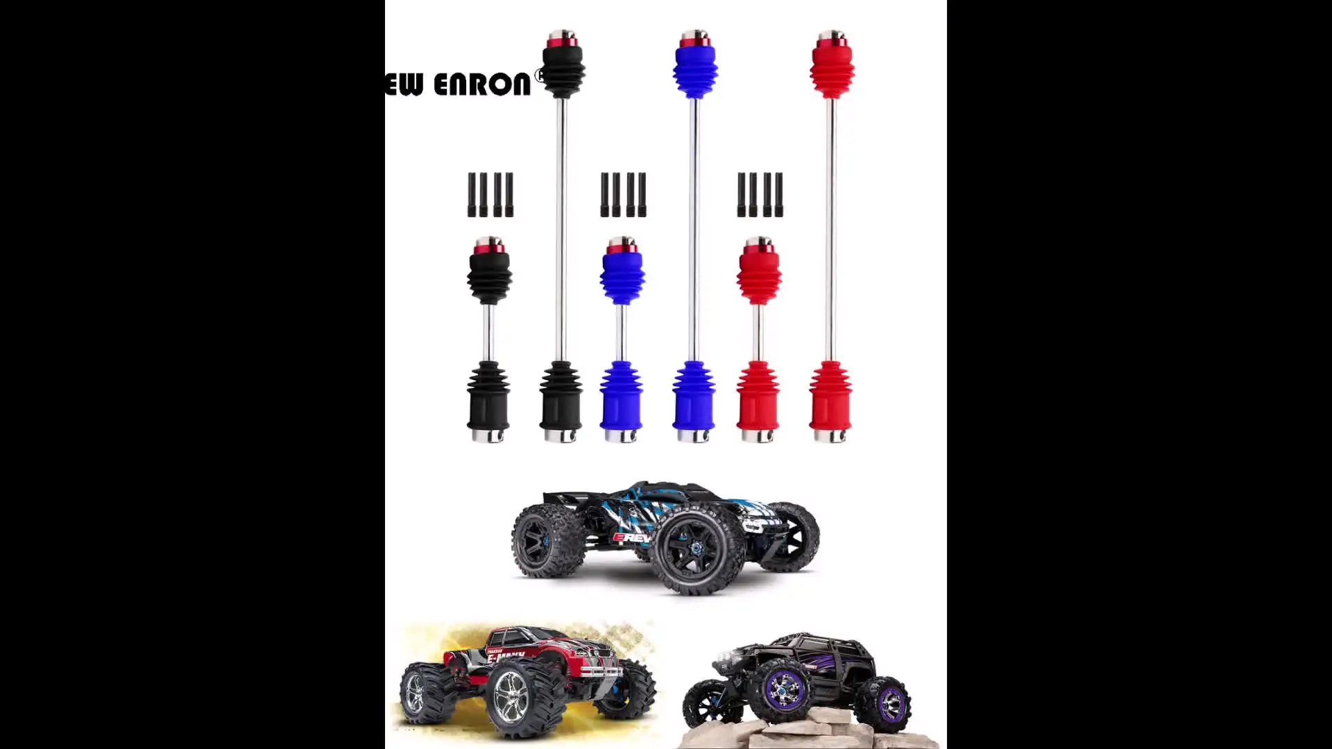 Стальные карданные валы ENRON для Traxxas E-Revo VXL Summit E-Maxx