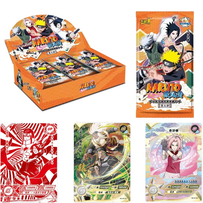 

KAYOU Genuine Naruto Anime Character Card OR Uchiha Obito GP Konan Rare Collection Card Boy Toy Christmas Birthday Gift