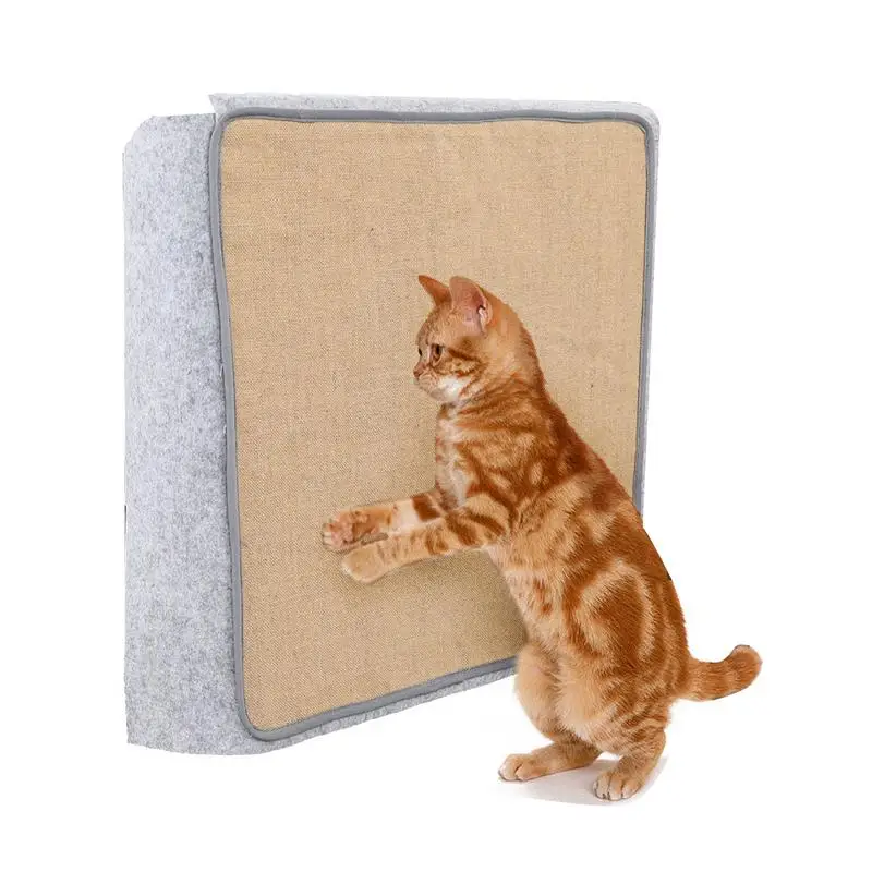 

Pet Cat Scratching Mat Gray Felt Cloth Natural Sisal Sofa Shield Protection Cover For Furniture Chair Couch Furniture Protection