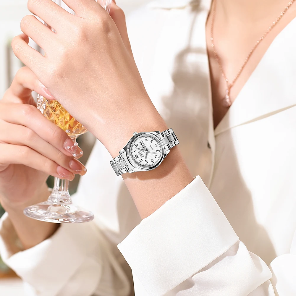 OPK Women's Watches Light Luxury Fashion Original Wristwatch Waterproof Luminous Arabic Numeral Dial Small Watch For Girl women watches