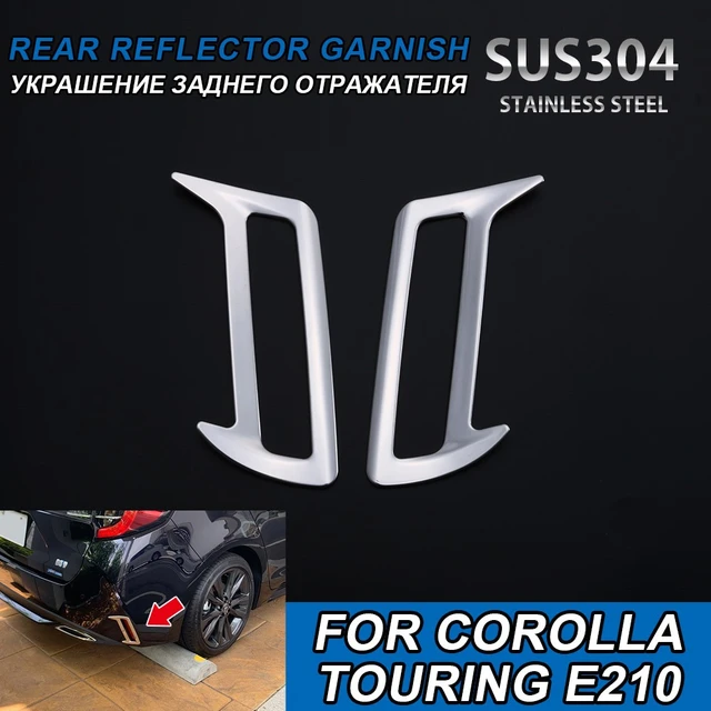 For Toyota Corolla Touring E210 Chrome Rear Reflector Fog Light
