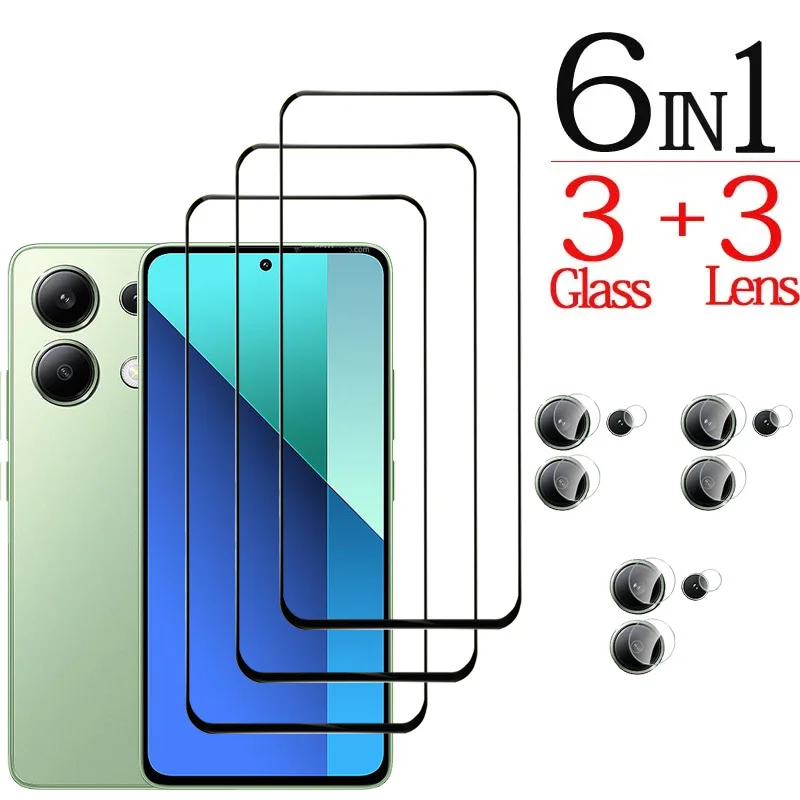 2+2 pièces] Verre Trempé et Protection Camera pour Xiaomi Redmi Note