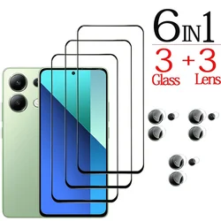 Premium Tempered Glass & Camera Film Screen Protector Set for Redmi Note 11S 4G (3 Glass 3 Lens)