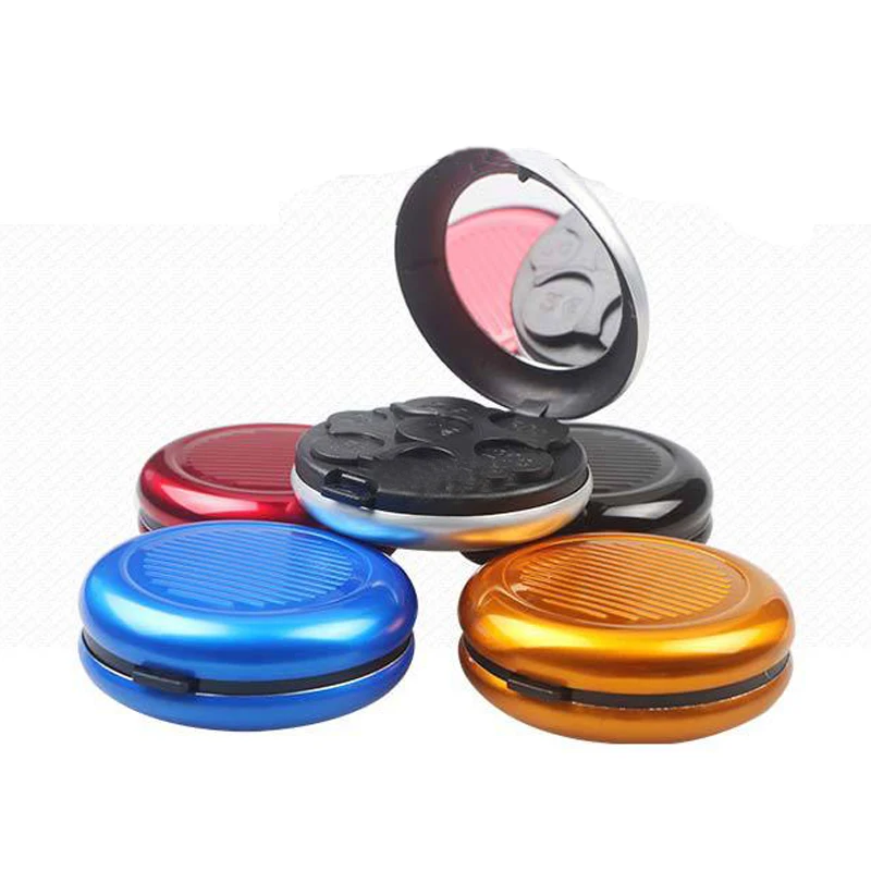 

1pcs 8.5cm Mini Storage Case Dispenser Euro Coin Change Purse Collection Organizer Container Money Zero Boxs Use Cosmetic Mirror