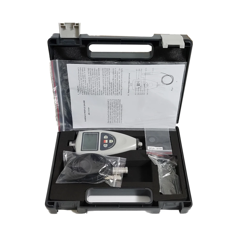 Digital Abrasive Blast Meter AR-131A+ Surface Roughness Gauge 0~ 800µm Printing Anti-corrosion Spraying Roughness Gauge 6