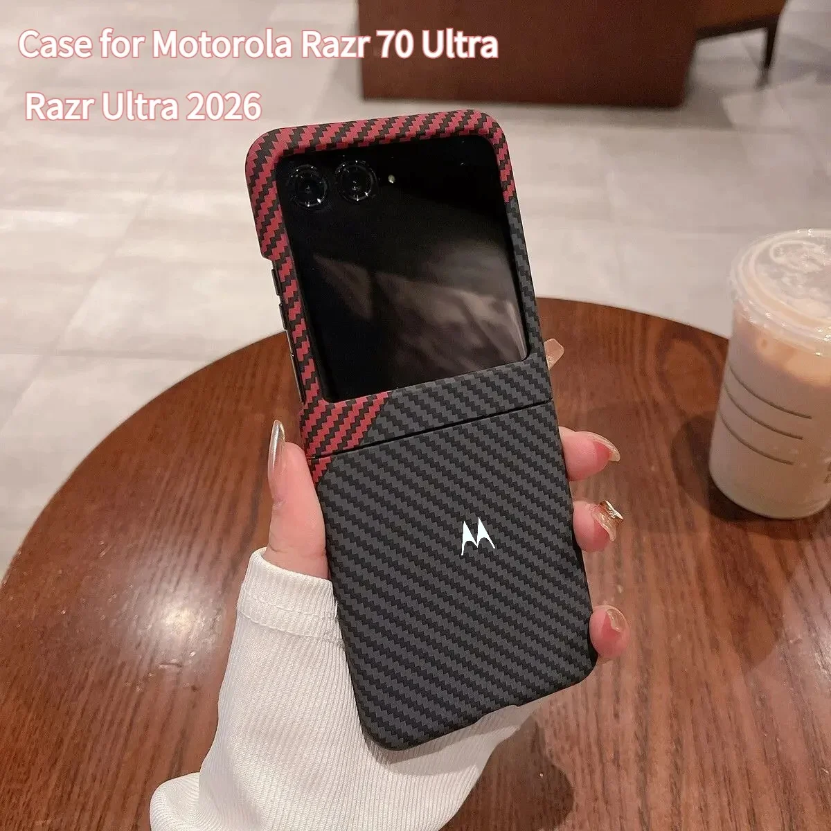 Elegant Carbon Fiber Pattern Slim Phone Case - Business Edition