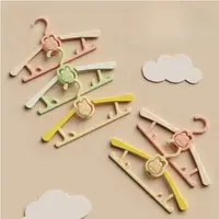 10Pcs Cute Plastic Telescopic Baby Hangers Non-slip Space Saving Child Clothes Hanger Windproof Kids Coat Hanger Kids Room 1
