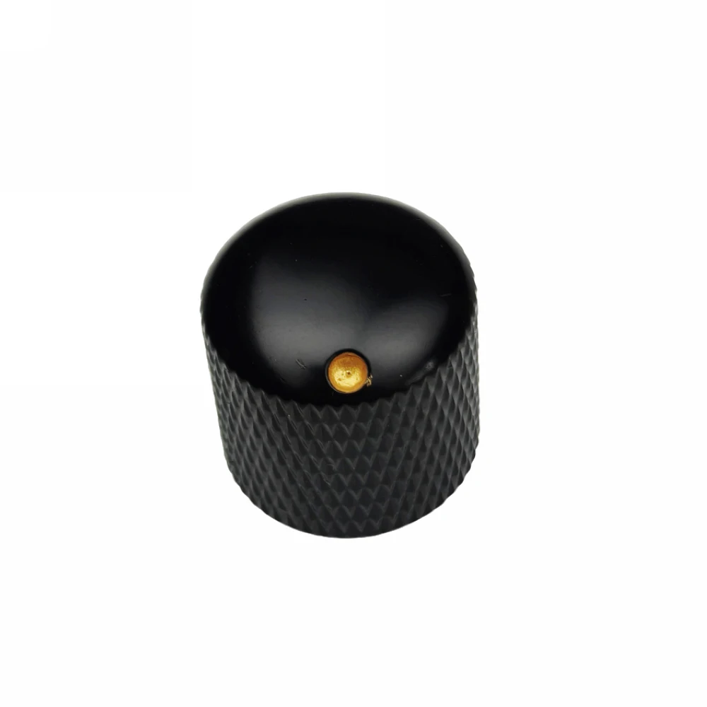 KAYNES Chrom Silber Schwarz Gold Potentiometer-Knopf Innendurchmesser 6MM für E-Gitarren- und Bass-Zubehör 18MM*18,5MM*6MM – Detail 8