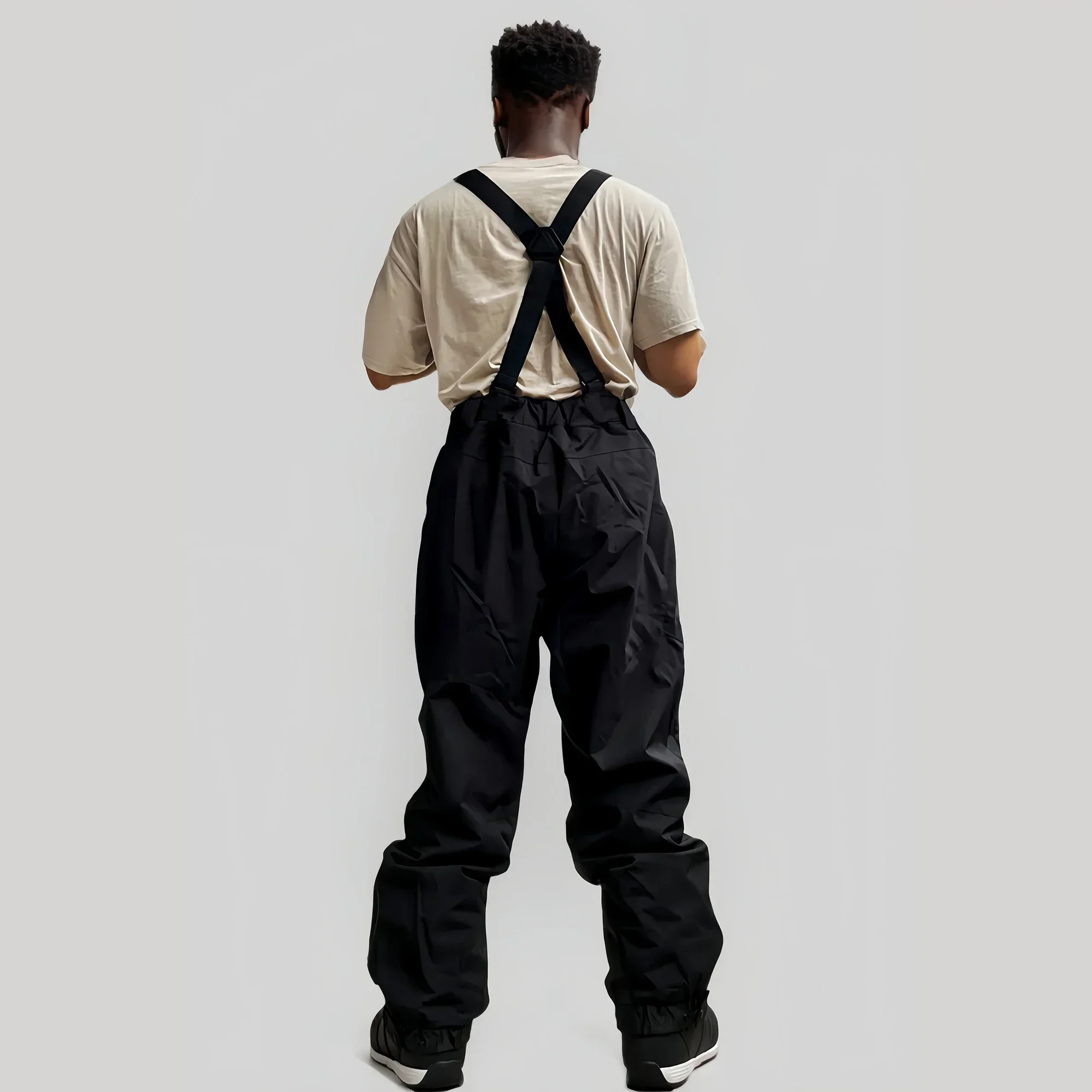 Skiing Strap Pants Outdoor Winter Thickening Warm Ski Overalls New Men Women Loose Snow Waterproof Windproof Snowboard Trousers skiing pants,ski suit