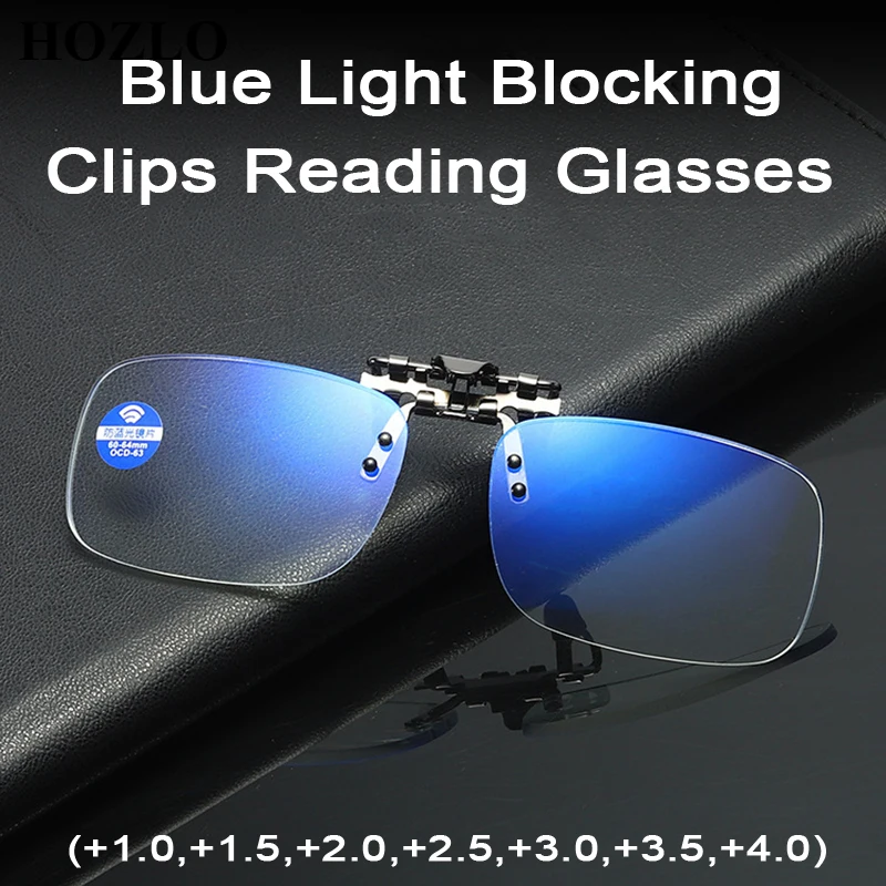 UltralightAntiBlueLightClipsReadingGlassesMagnifierWomenMen