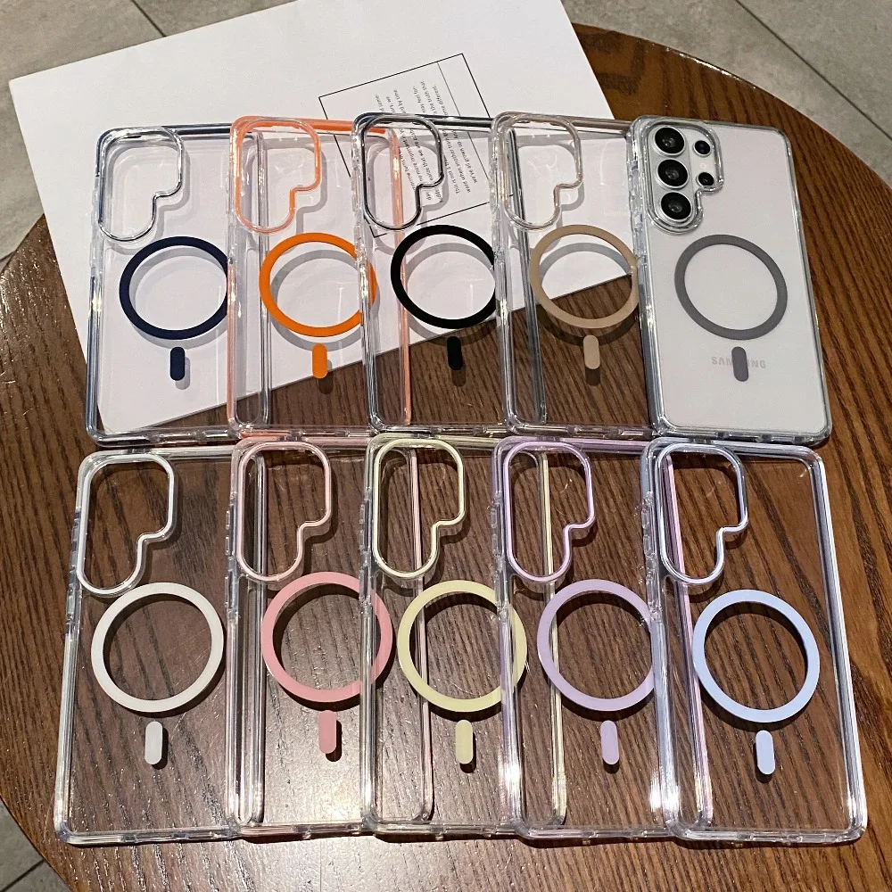 High Transparent Contrast Magnetic Shockproof Raised Lens Protective Cover