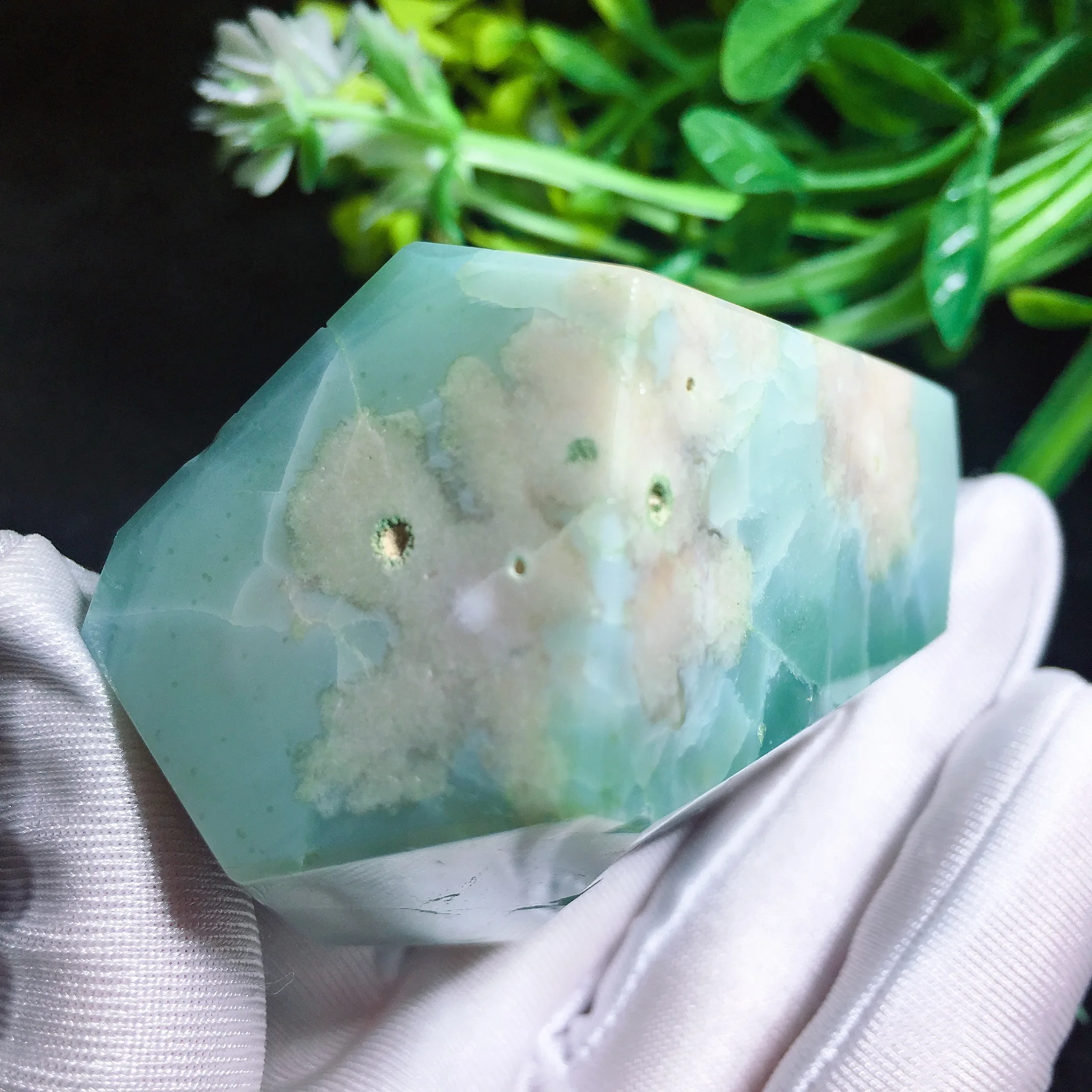 Green Flower Agate Freedom 2409