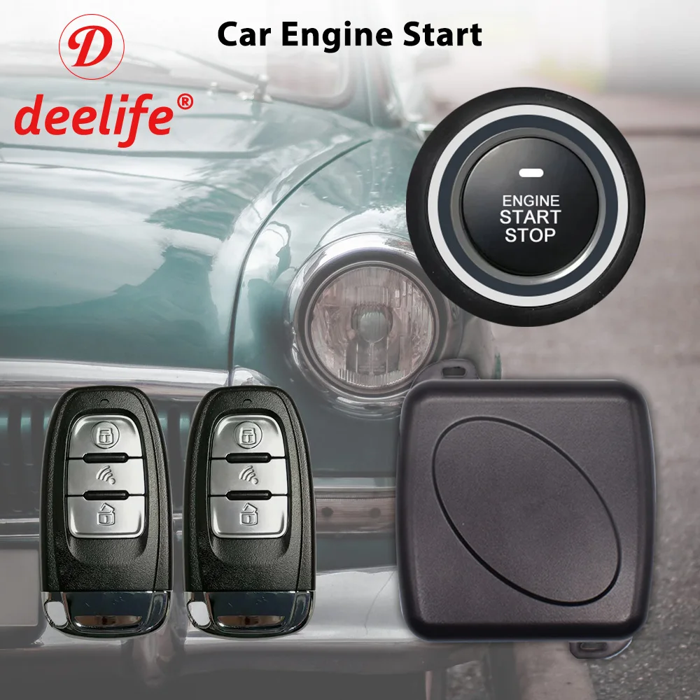 Deelife Car Alarm Autostart Start Stop System Remote Keyless Entry