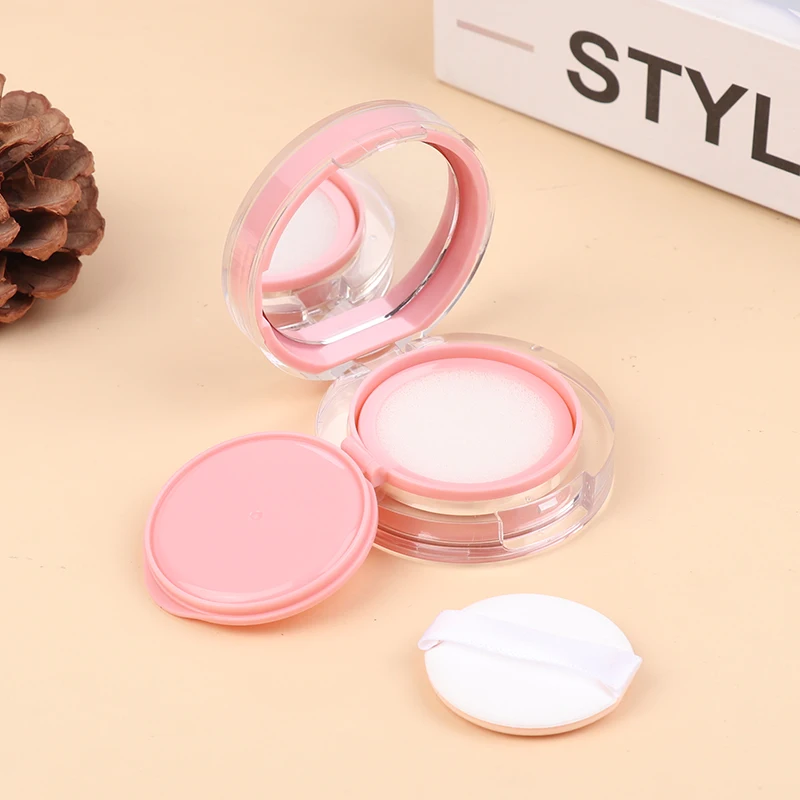 Rosa Mini Air Kissen Foundation DIY Box Leere Puff Box Mit Spiegel Für BB Creme Kosmetische Behälter Make-Up Fall Hautpflege – Detail 6