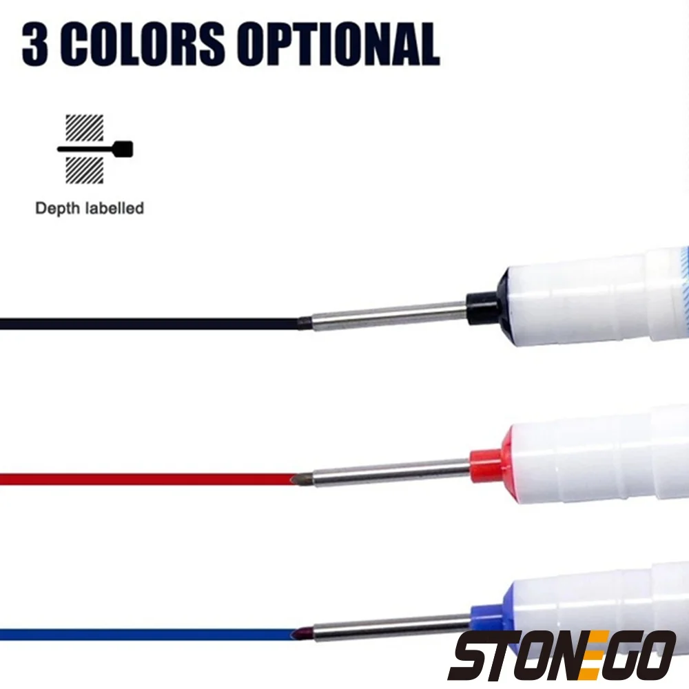 20MM 다색 잉크 마커 펜 욕실 목공 장 깊은 구멍 표시 다목적 사무용품