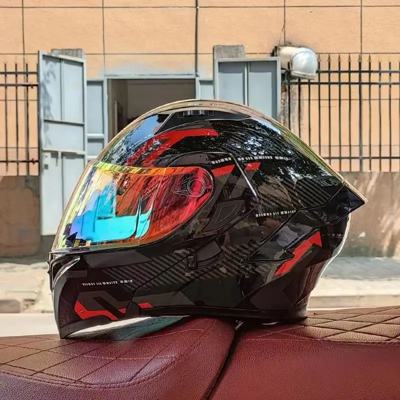 

ORZ Flip Up Motorcycle Helmet Double Lens Full Face Helmet High Quality DOT Approved Moto Cascos Motociclistas Capacete