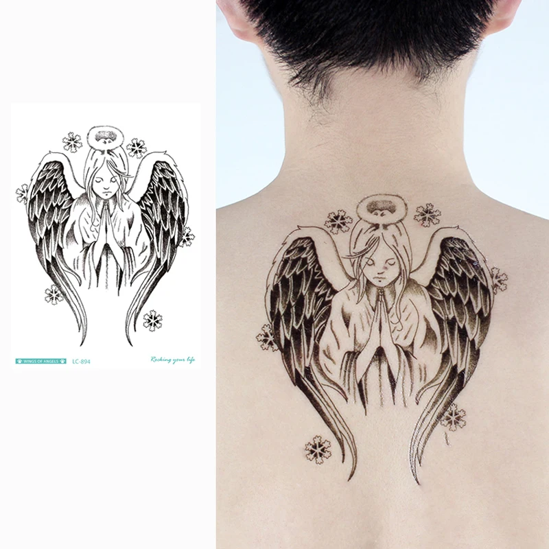 Fallen Angel Wings Tattoo For Men