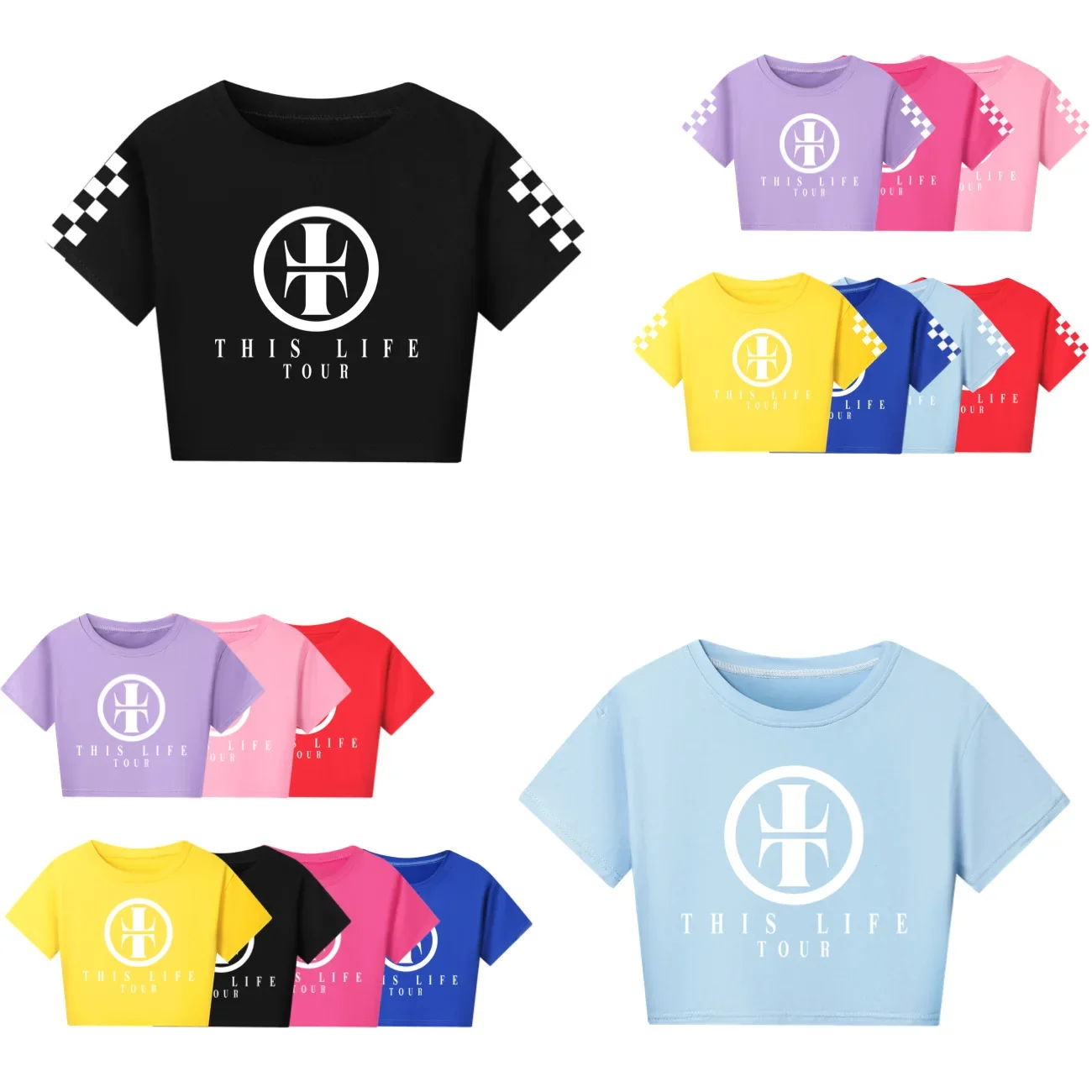 

Детская летняя футболка с надписью «Take That This Life on одежда Tour» 2024, футболки с коротким рукавом для мальчиков и девочек, спортивные топы для бега с круглым вырезом