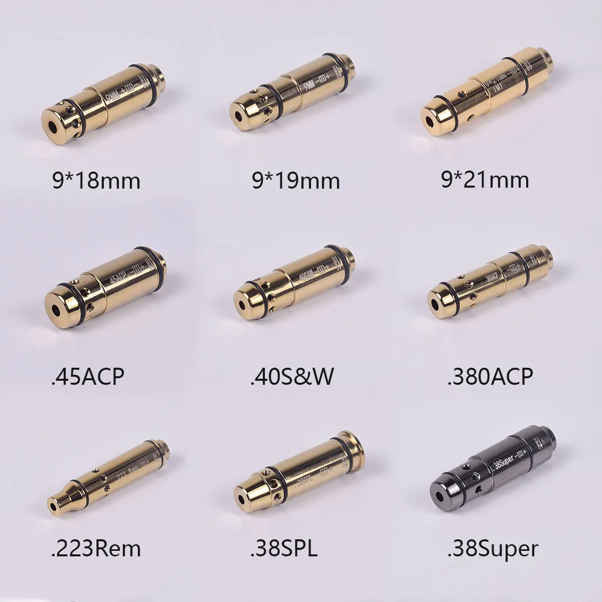 

Лазерная тренировочная Пуля 9 мм 380ACP 40S & W 223Rem, лазерный тренировочный картридж для сухого огня, тактический Красный точечный лазерный тренировочный прицел