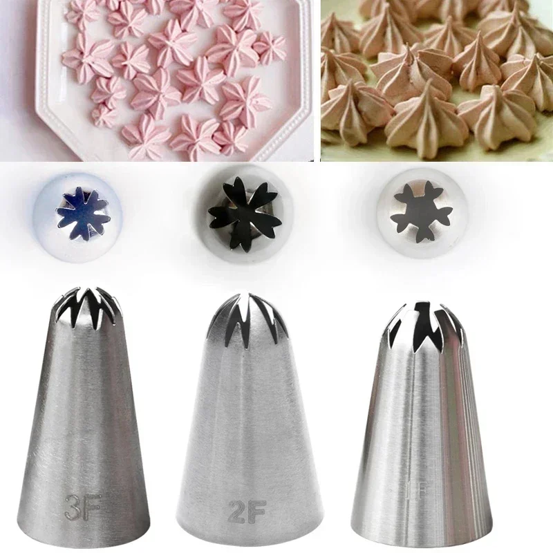 #1F#2F#3F Cherry Blowwoms Cream Nozzles Confectionery Cake Making Tools Flower Piping Tips Cupcake Pastry Decorating Tools