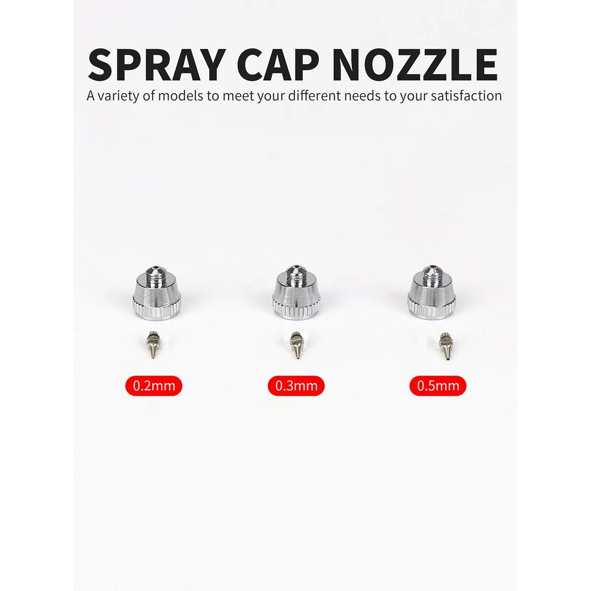 Great Choice Products 0.2/0.3/0.5Mm Airbrush Nozzle Needle Replacement  Parts For Airbrushes Spray Gun