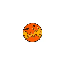 Solar System Enamel Pins Set - Whimsical Planetary Home Decoration Badges (Venus)