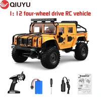 1:12 Simulation Four-wheel Drive Alloy Hummer Jeep 2.4g Off-road Rc Model Children's Toy Remote Control Car Holiday Gift 1