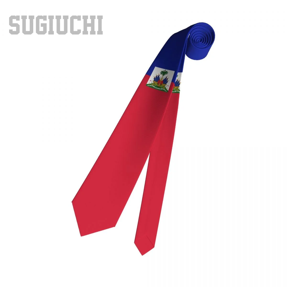 Haiti Flag Emblem Men Women Neck Ties Casual Plaid Tie Suits Slim Wedding Party Business Necktie Gravatas