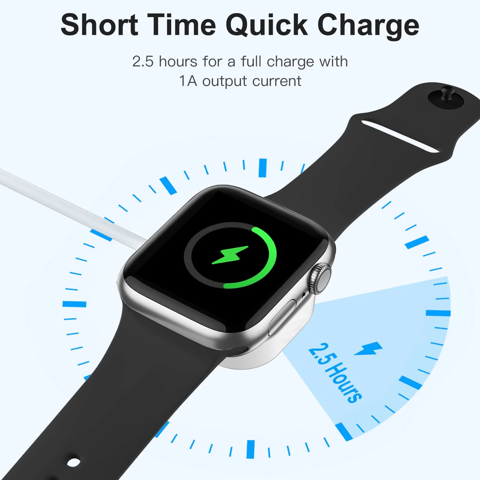 애플워치 충전기 USB 마그네틱 무선 고속 충전 케이블 (iWatch 11 10 9 8 7 6 5 4 3 2 SE/2 울트라 충전기 휴대용)