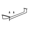 under Cabinet Wine Glass Holder Iron Stemware Shelf Sturdy Single Rail Glassware Drying Hanger for Kitchen Home Storage Cabinet 3