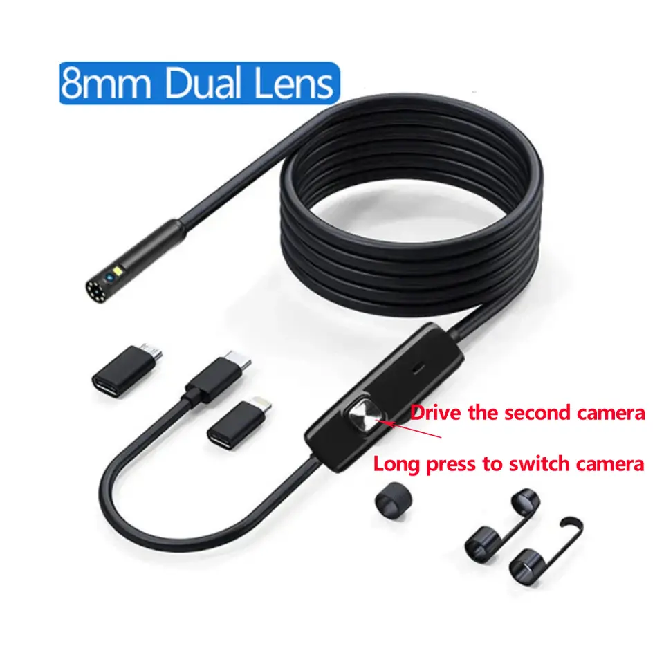 HD1920P Endoscope Inspection Camera Type-C Mini Inspection Camera IP67 Car Sewer Pipeline Borescope for Android IOS iphone image 3