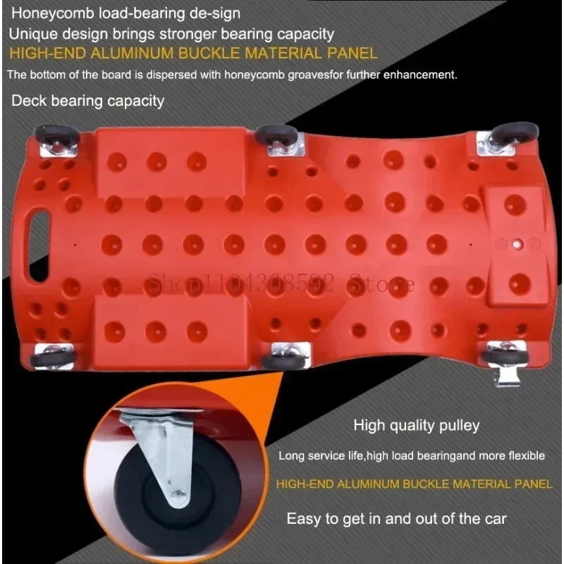 36 inch Car Repair Lying Board With LED Light Skateboard Spare Parts Repair Board Car Vehicle Service Maintenance Tool