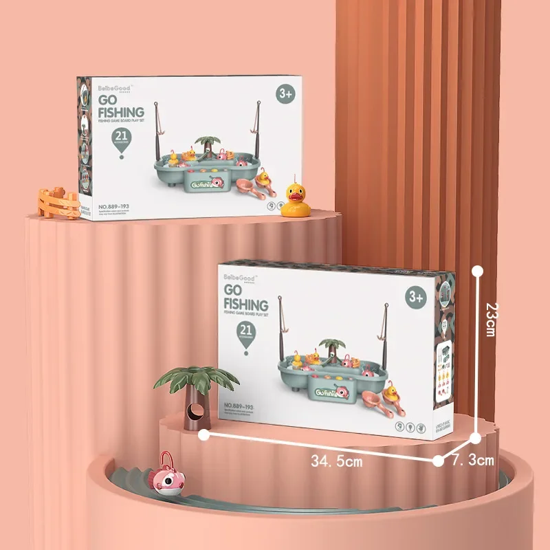 Children's Toys Magnetic Fishing Music Electric Looping Duck Platform Water Game Educational Parent-child Toys Child's Gifts 5