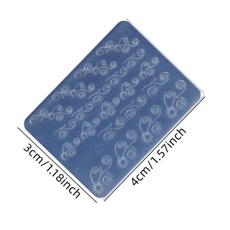 12pcs Nail Lace Mini Mold Relief Shallow Embossment Template 2