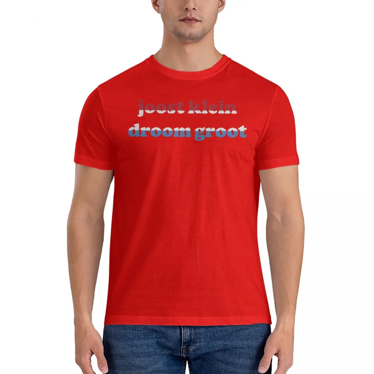 thumbnail image 1 of Camisetas Droom Nederland para hombre, algodón, divertidas, cuello redondo, Joost Klein, manga corta, ropa única, 1 of 7