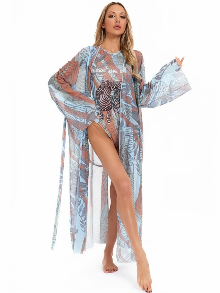 One Piece Cover Up Beach Kimono For Women Swimsuit Cover Up Wrap Dresses Seaside Bathing Suits Beachwear Купальник 1