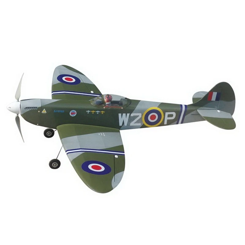 The World Models 1000mm Spitfire RC Warbird Airplane Balsa Fixed Wing