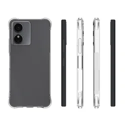 Durable Shockproof Silicone TPU Back Cover with Air Cushion Technology for HMD Aura 2 (Clear Airbag Case)