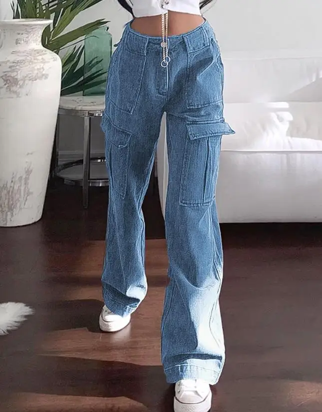 Рисунок 3 - Женские джинсовые длинные брюки 2023