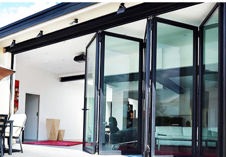 Cheap Screen Folding Aluminum Doors