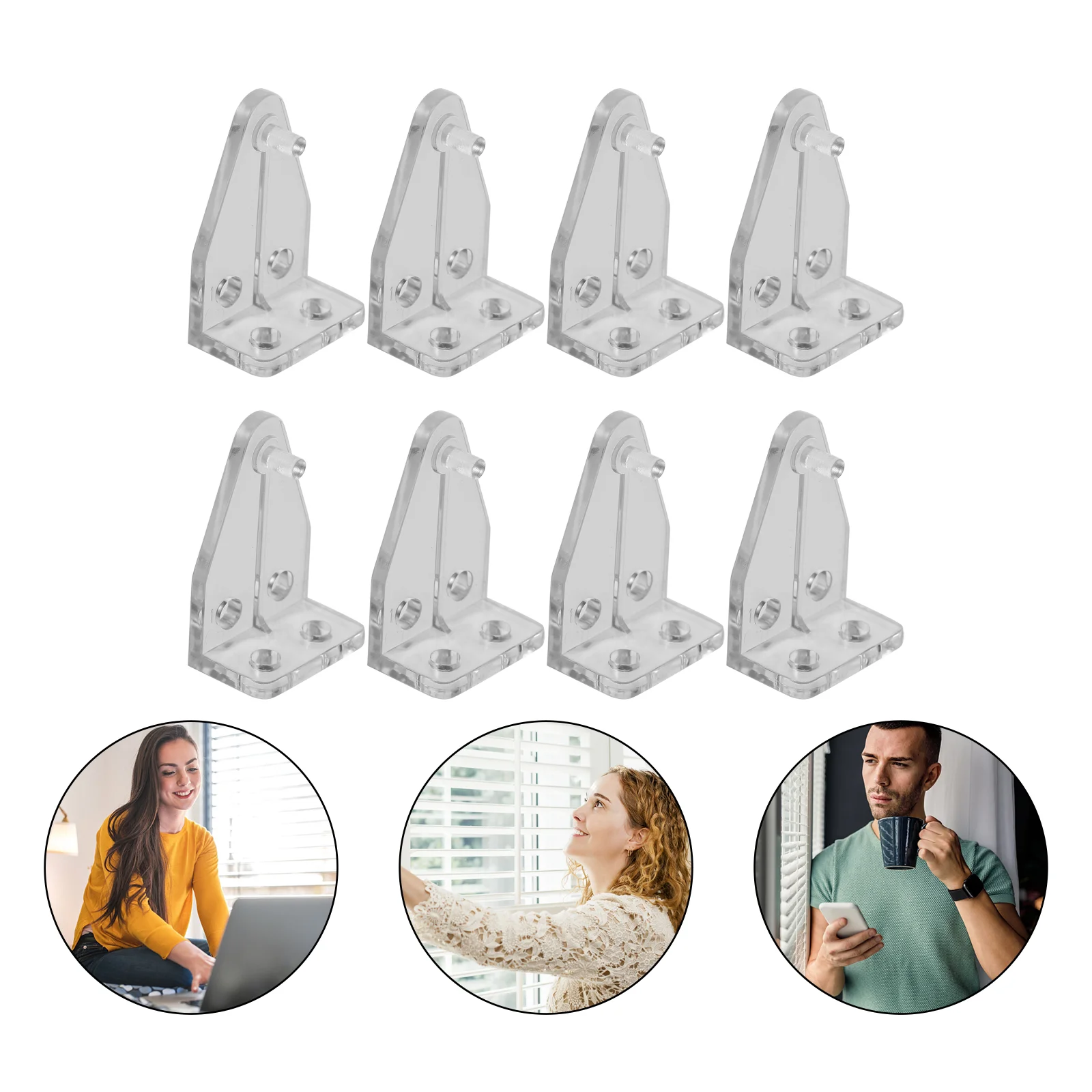 8pcsBlindHookTiltVerticalBlindsHorizontalWindowTabsWand