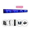 4 time zone clock, multi zone clock, LED digital world clock display screen, LED indoor all blue display screen 1