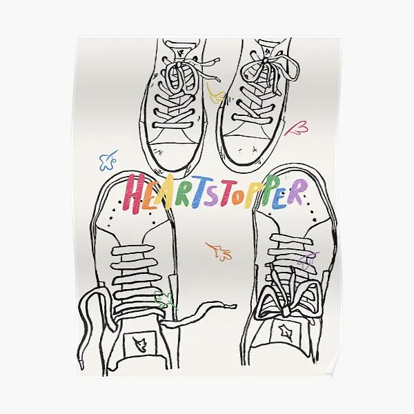 Heartstopper Nick And Charlie Shoes Poster Art Picture Murale Pittura Decorazione Casa Divertente Modern Vintage Print Decor No Frame