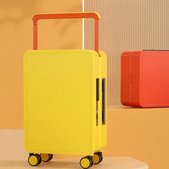 LEAVESKING 다채로운 와이드 트롤리 여행 가방, PC 럭셔리 여행 수하물, 스피너 휠, 새로운 디자인